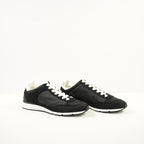 Chanel Black Nylon & Suede Athletic Sneakers With Dustbag And Spare Laces 38 1/2
