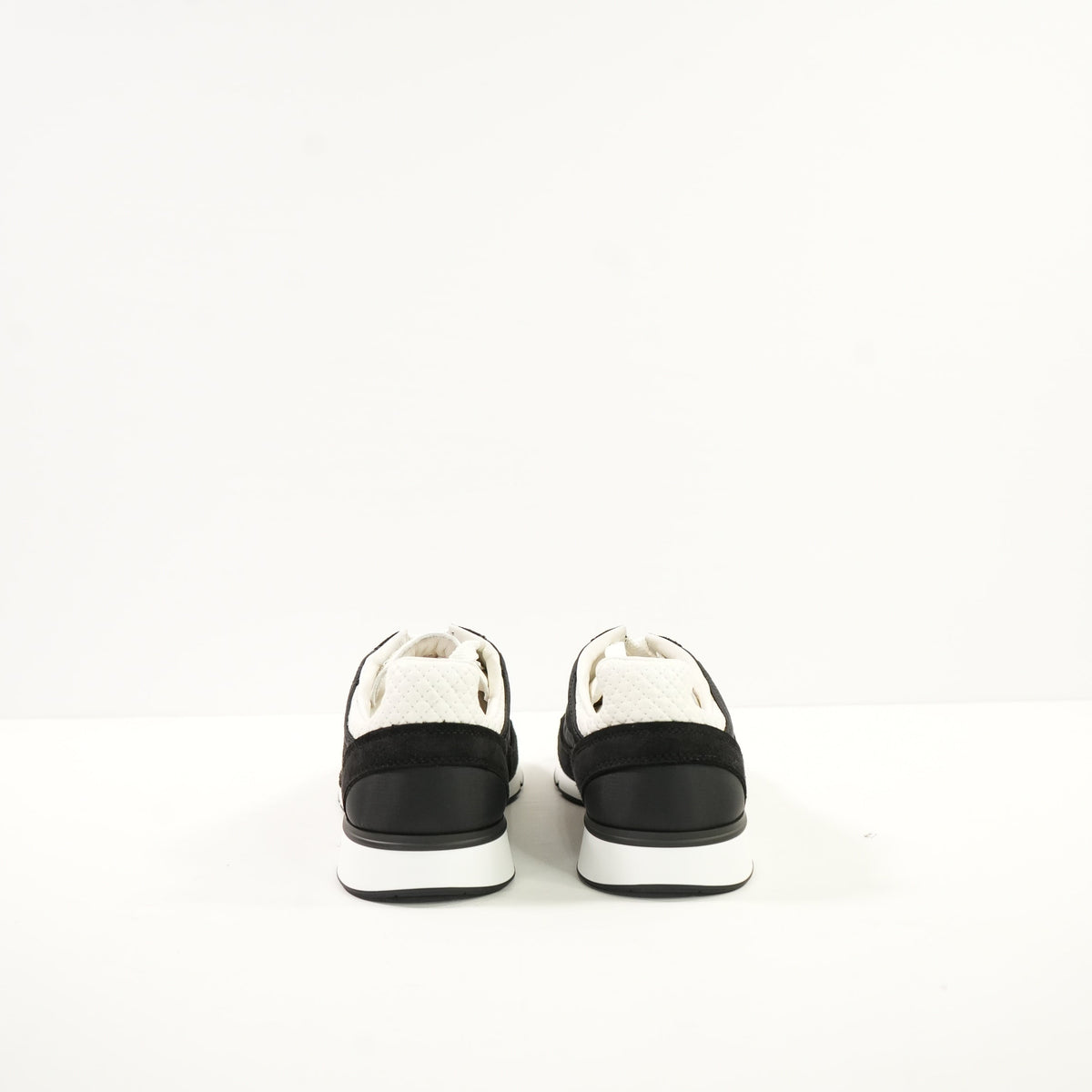 Chanel Black Nylon & Suede Athletic Sneakers With Dustbag And Spare Laces 38 1/2