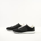 Chanel Black Nylon & Suede Athletic Sneakers With Dustbag And Spare Laces 38 1/2
