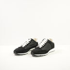 Chanel Black Nylon & Suede Athletic Sneakers With Dustbag And Spare Laces 38 1/2