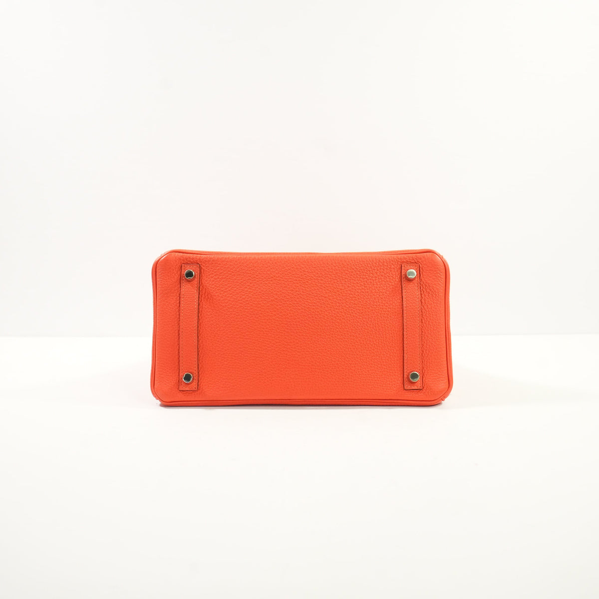 Hermes Rouge Tomate Togo Birkin 30, Palladium Clemence Leather (X, 2016) Full Set
