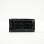 Balcenciaga Hourglass Continental Black Wallet