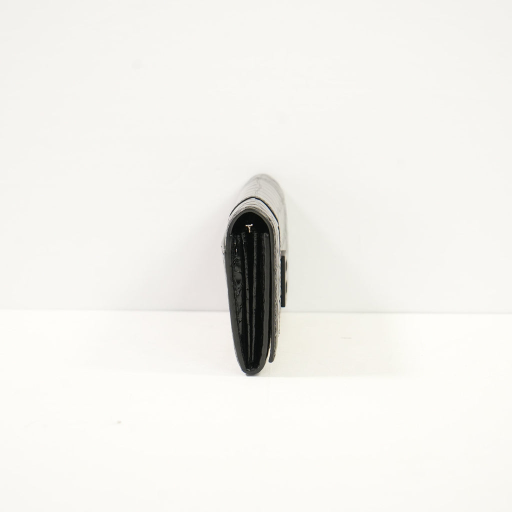 Balcenciaga Hourglass Continental Black Wallet