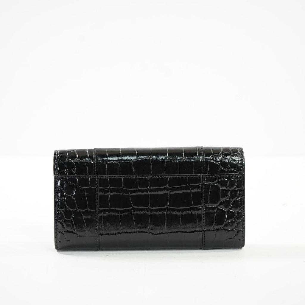Balcenciaga Hourglass Continental Black Wallet