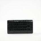 Balcenciaga Hourglass Continental Black Wallet