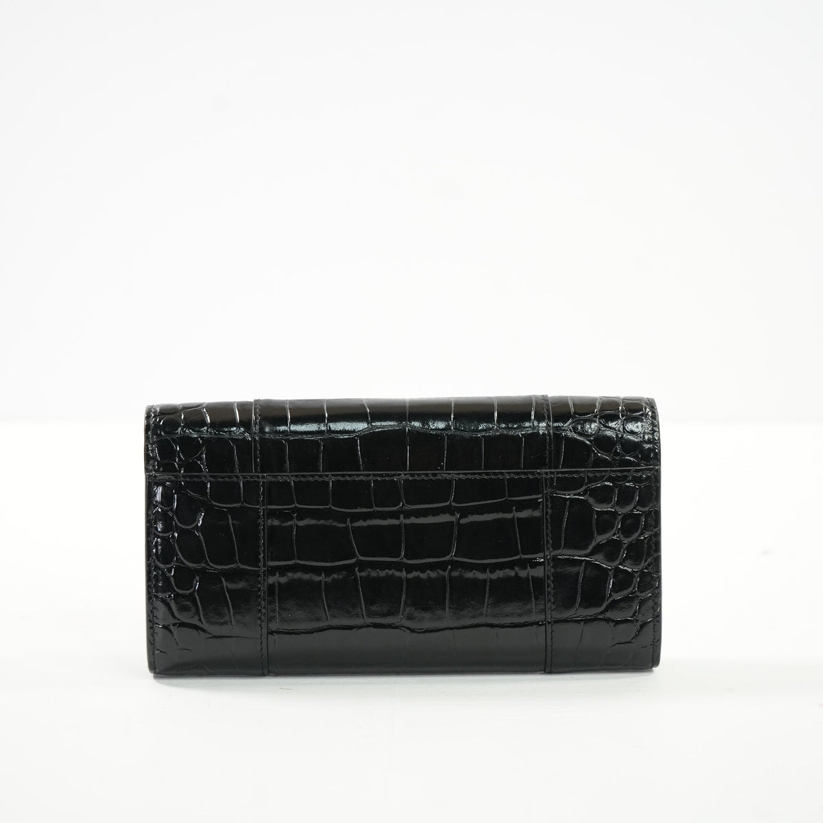Balcenciaga Hourglass Continental Black Wallet