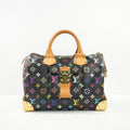Louis Vuitton Monogram Black Multicolor Takashi  Murakami Speedy 30