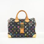 Louis Vuitton Monogram Black Multicolor Takashi  Murakami Speedy 30