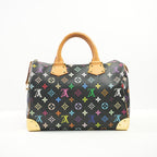 Louis Vuitton Monogram Black Multicolor Takashi  Murakami Speedy 30