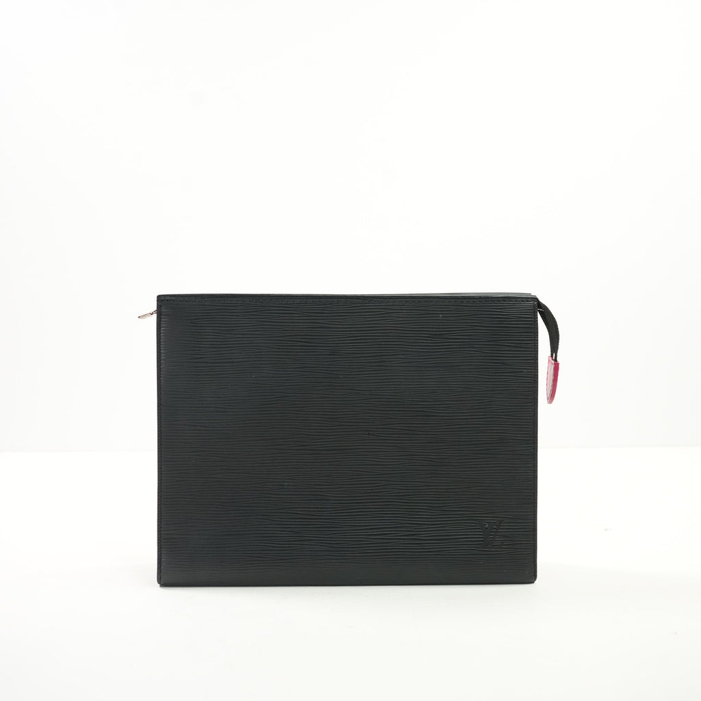 Louis Vuitton Black Epi Leather Clutch