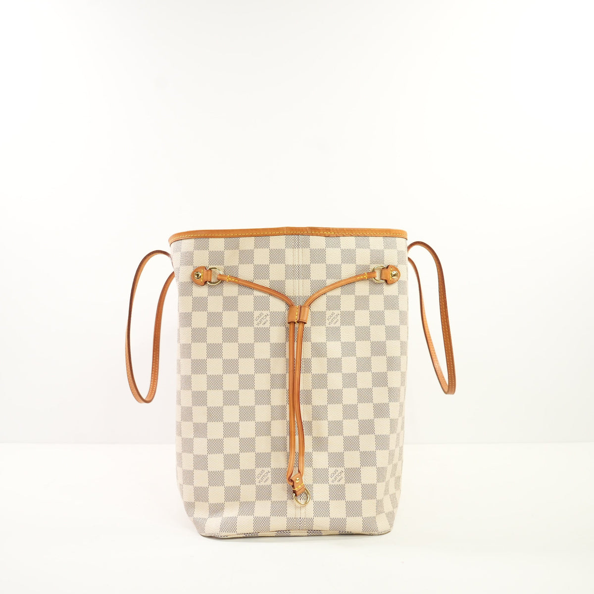 Louis Vuitton Damier Azur Neverfull Tote Bag (GM) (full set)