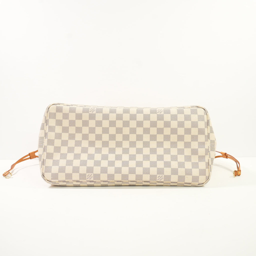 Louis Vuitton Damier Azur Neverfull Tote Bag (GM) (full set)