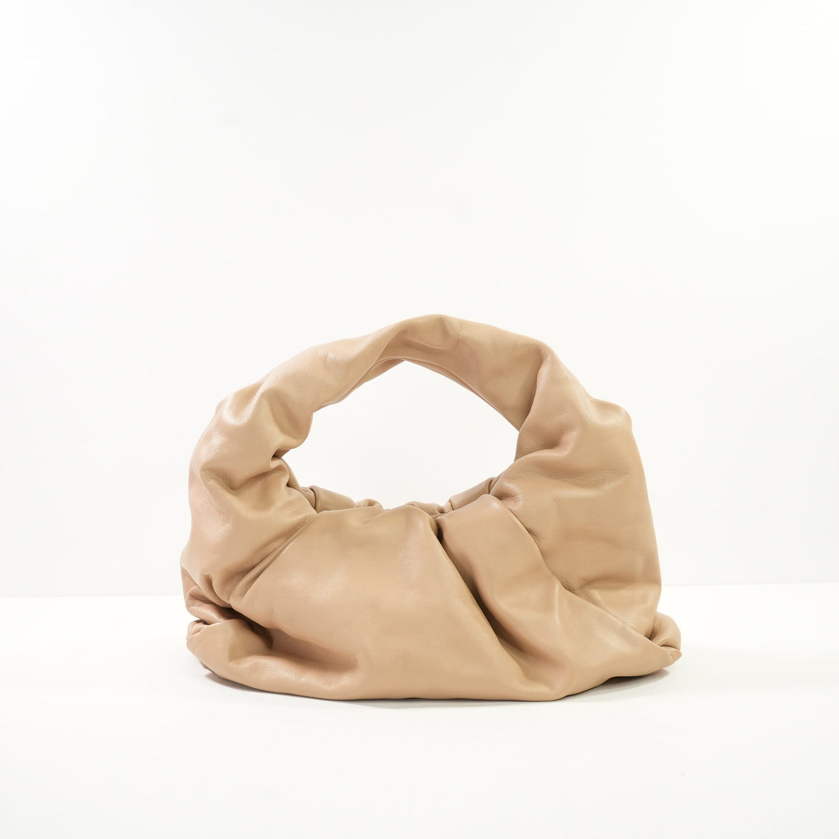 Bottega Venetta Beige The Shoulder Pouch Bag W/ Dust Bag