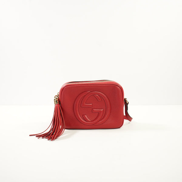 Gucci Soho Red Disco Bag W/Dustbag
