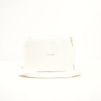 Chanel Quilted Caviar Leather Grey Double Flap Bag With Dust Bag