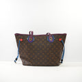 Louis Vuitton Monogram Totem Neverfull MM In Brown Monogram With Colorful Leather Patches Near Handles