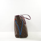 Louis Vuitton Monogram Totem Neverfull MM In Brown Monogram With Colorful Leather Patches Near Handles