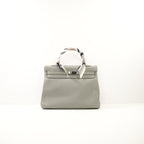 Hermes Gris Mouette Kelly 35 Retourne (Dustbag,Lock,Strap)