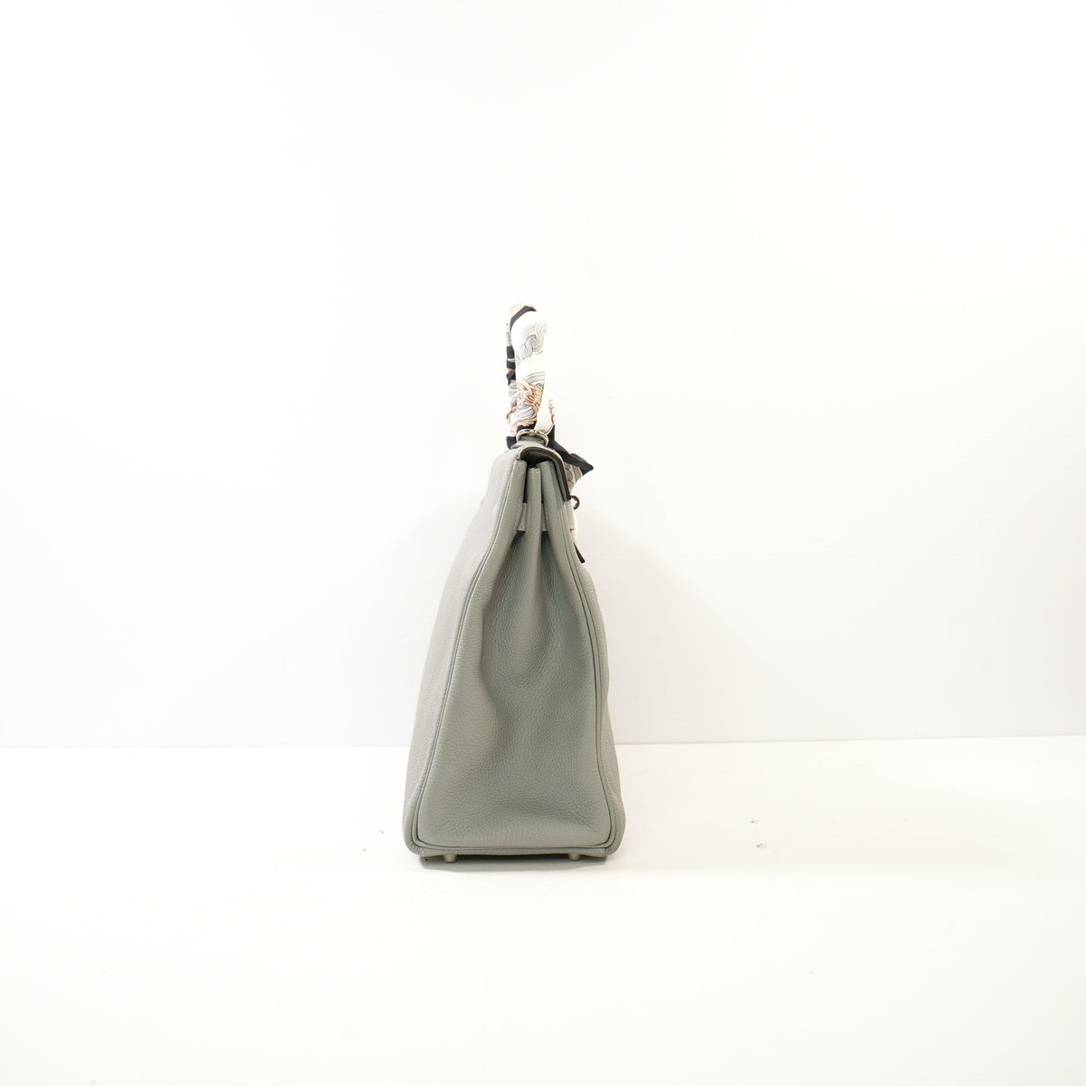 Hermes Gris Mouette Kelly 35 Retourne (Dustbag,Lock,Strap)