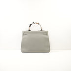 Hermes Gris Mouette Kelly 35 Retourne (Dustbag,Lock,Strap)