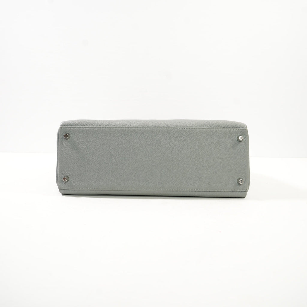 Hermes Gris Mouette Kelly 35 Retourne (Dustbag,Lock,Strap)