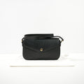 Gucci Black GG Emboseed Leather Super Mini Pochette Crossbody Bag Full Set