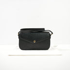 Gucci Black GG Emboseed Leather Super Mini Pochette Crossbody Bag Full Set