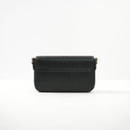 Gucci Black GG Emboseed Leather Super Mini Pochette Crossbody Bag Full Set