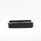 Gucci Black GG Emboseed Leather Super Mini Pochette Crossbody Bag Full Set