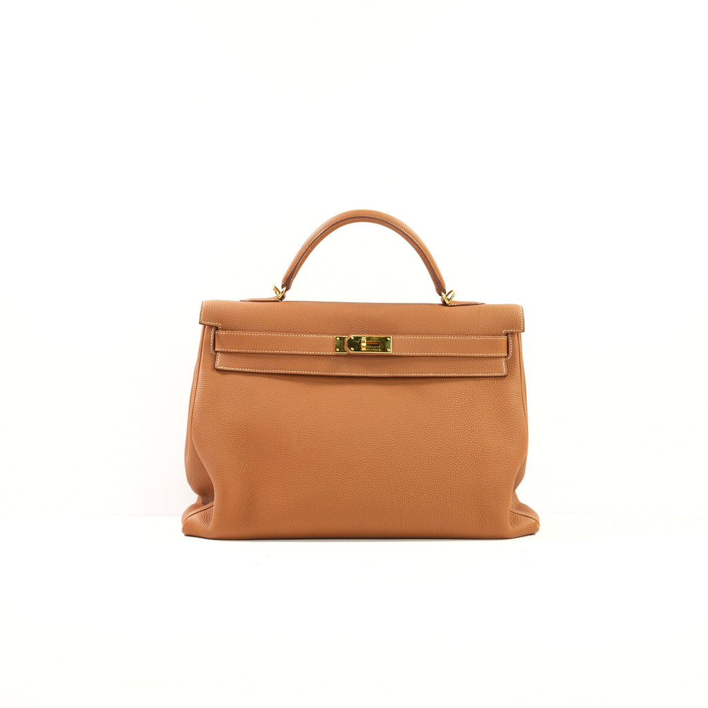 Hermes Togo Retourne Kelly 40 Gold Hardware W/Strap (2014)