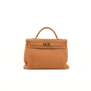 Hermes Togo Retourne Kelly 40 Gold Hardware W/Strap (2014)
