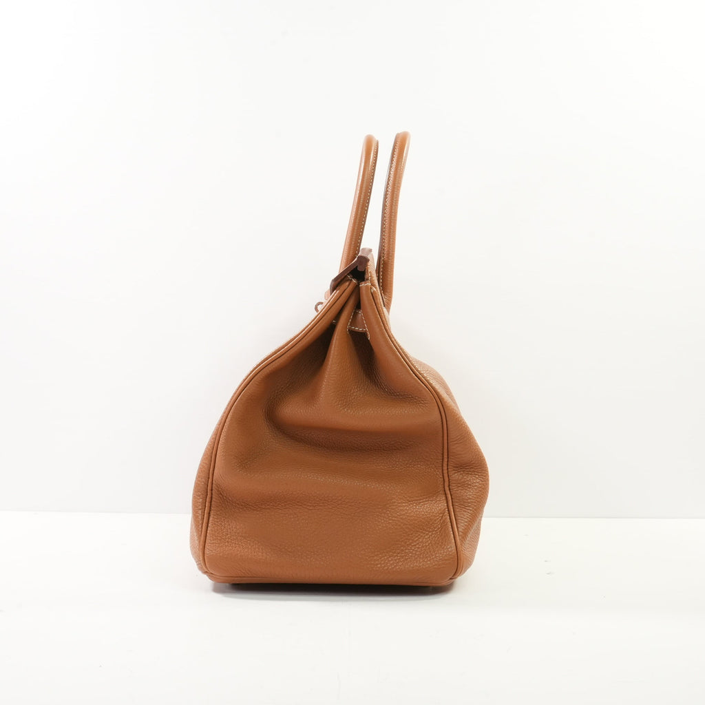 Hermes Brown Togo Leather Birkin 40 (2011) Brown (Dustbag, Rain Coat)