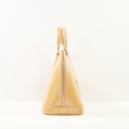 Louis Vuitton Monogram Vernis Alma Handbag in Neutral Beige Patent Leather (Dustbag)