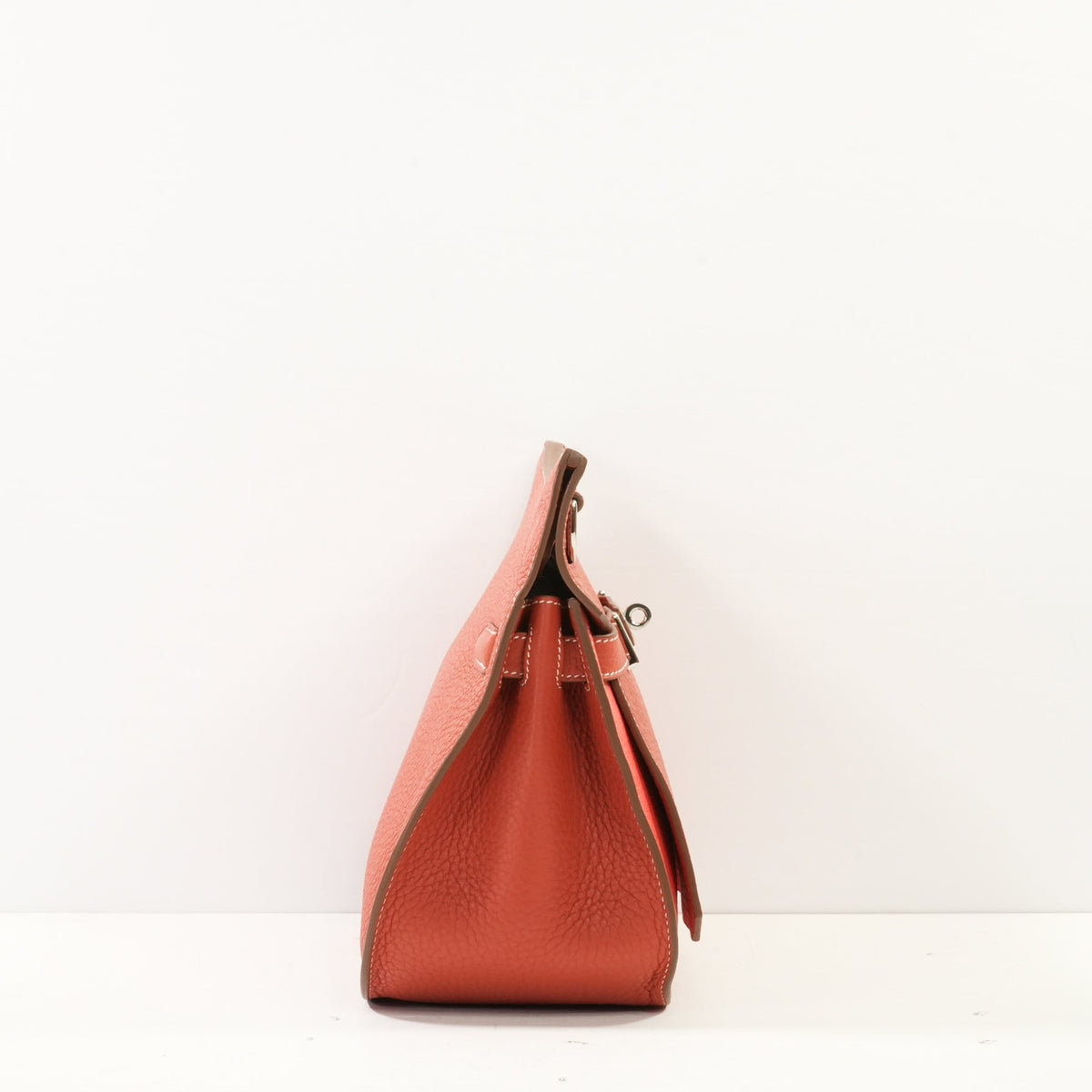 Hermes Taurillon Clemence Jypsiere 28 Rouge Tomate Shoulder Bag (red, 2015)