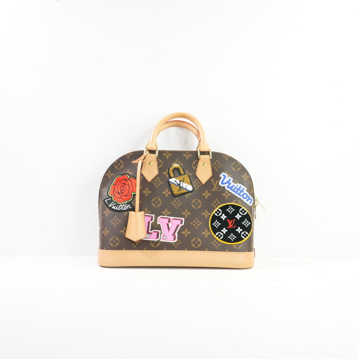 Louis Vuitton Limited Edition Monogram Alma PM Patches With Mini Zippy Wallet