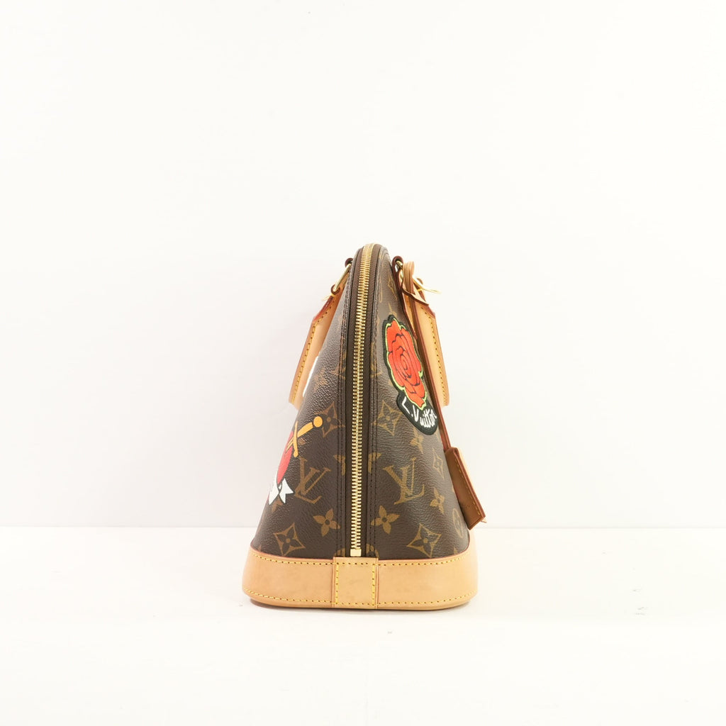 Louis Vuitton Limited Edition Monogram Alma PM Patches With Mini Zippy Wallet
