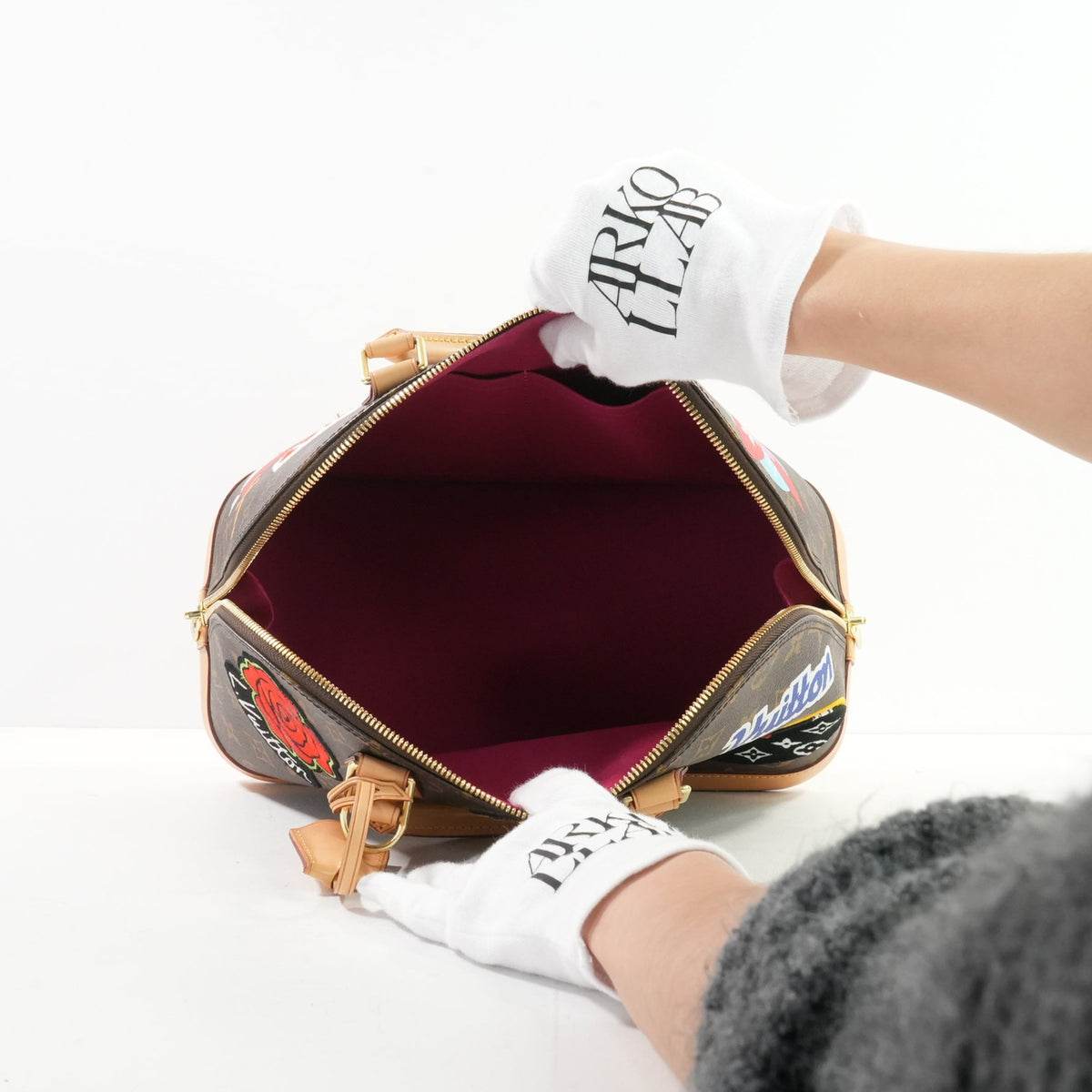 Louis Vuitton Limited Edition Monogram Alma PM Patches With Mini Zippy Wallet