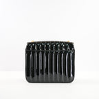 Saint Laurent Black Patent Matelasse Vicky Chain Bag Gold Hardware