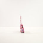 Jacquemus Le Chiquito Mini Bag in Print Pink Checkered Leather (dustbag)
