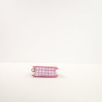 Jacquemus Le Chiquito Mini Bag in Print Pink Checkered Leather (dustbag)