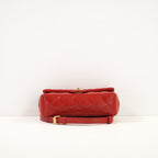 Chanel Red Reissue 2.55 Belt Bag W/ Gold Tone Hardware