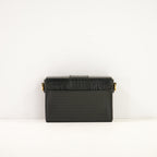 Christan Dior Black Monotaigne Box w/Gold Tone clasp
