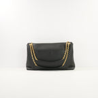 Prada Doux Medium Shoulder Bag in Black Leather (dustbag)