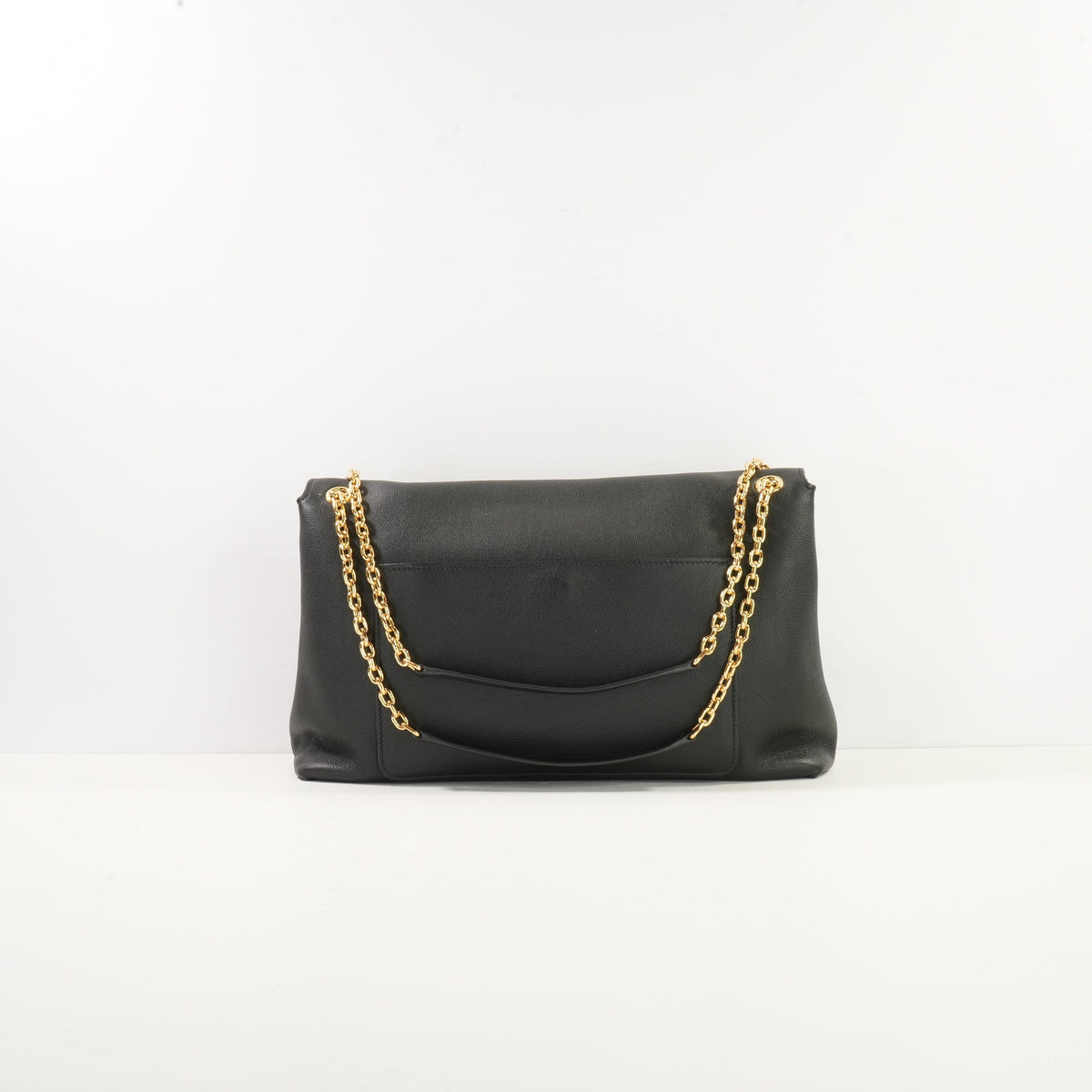 Prada Doux Medium Shoulder Bag in Black Leather (dustbag)