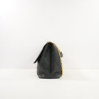 Prada Doux Medium Shoulder Bag in Black Leather (dustbag)