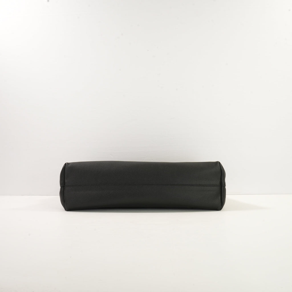 Prada Doux Medium Shoulder Bag in Black Leather (dustbag)