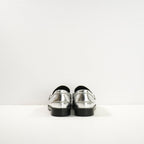 Fendi Baguette Metallic Loafers in Silver (38 1/2) (Dust Bag)