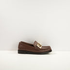 Fendi Baguette Loafers in Brown Leather  (38 1/2)