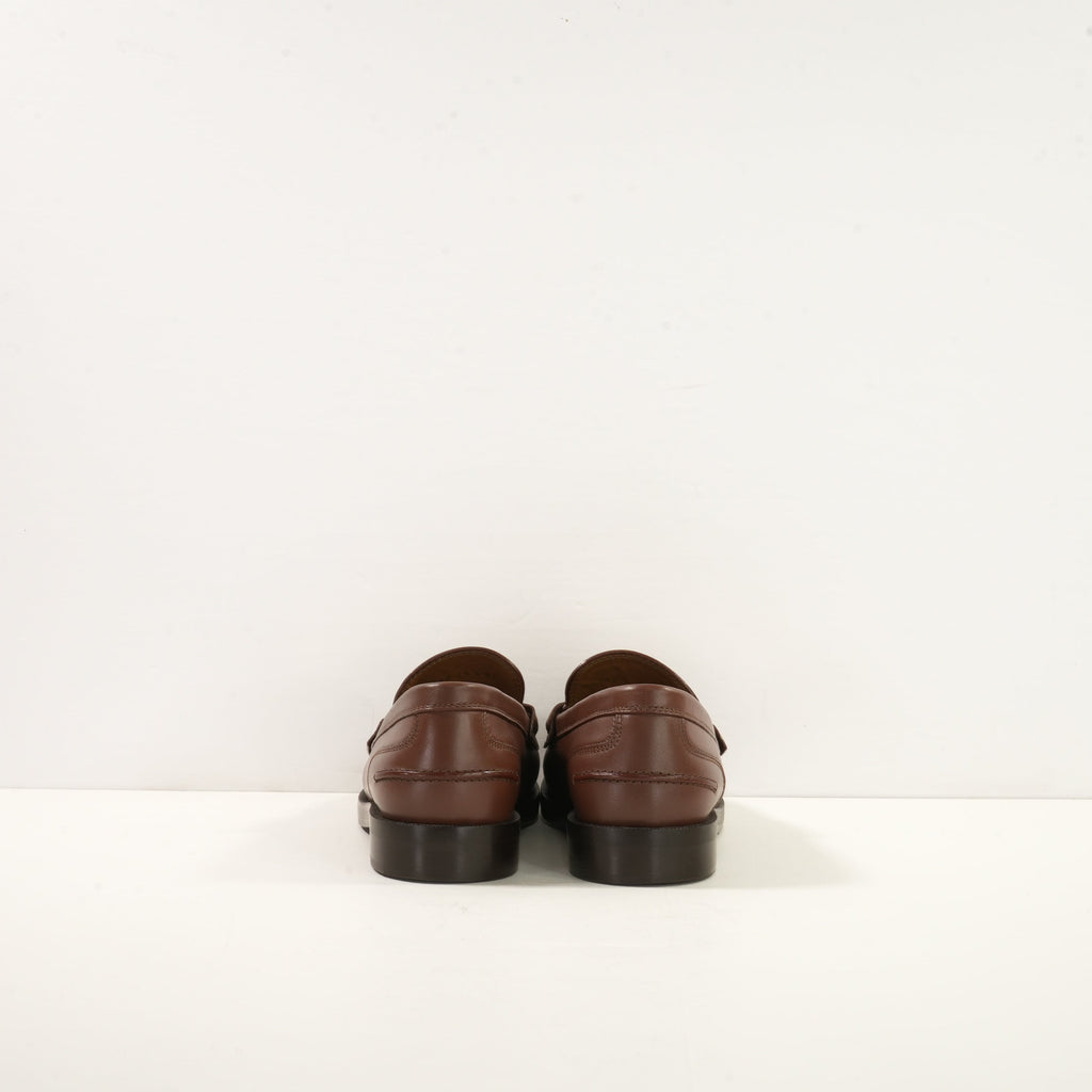 Fendi Baguette Loafers in Brown Leather  (38 1/2)