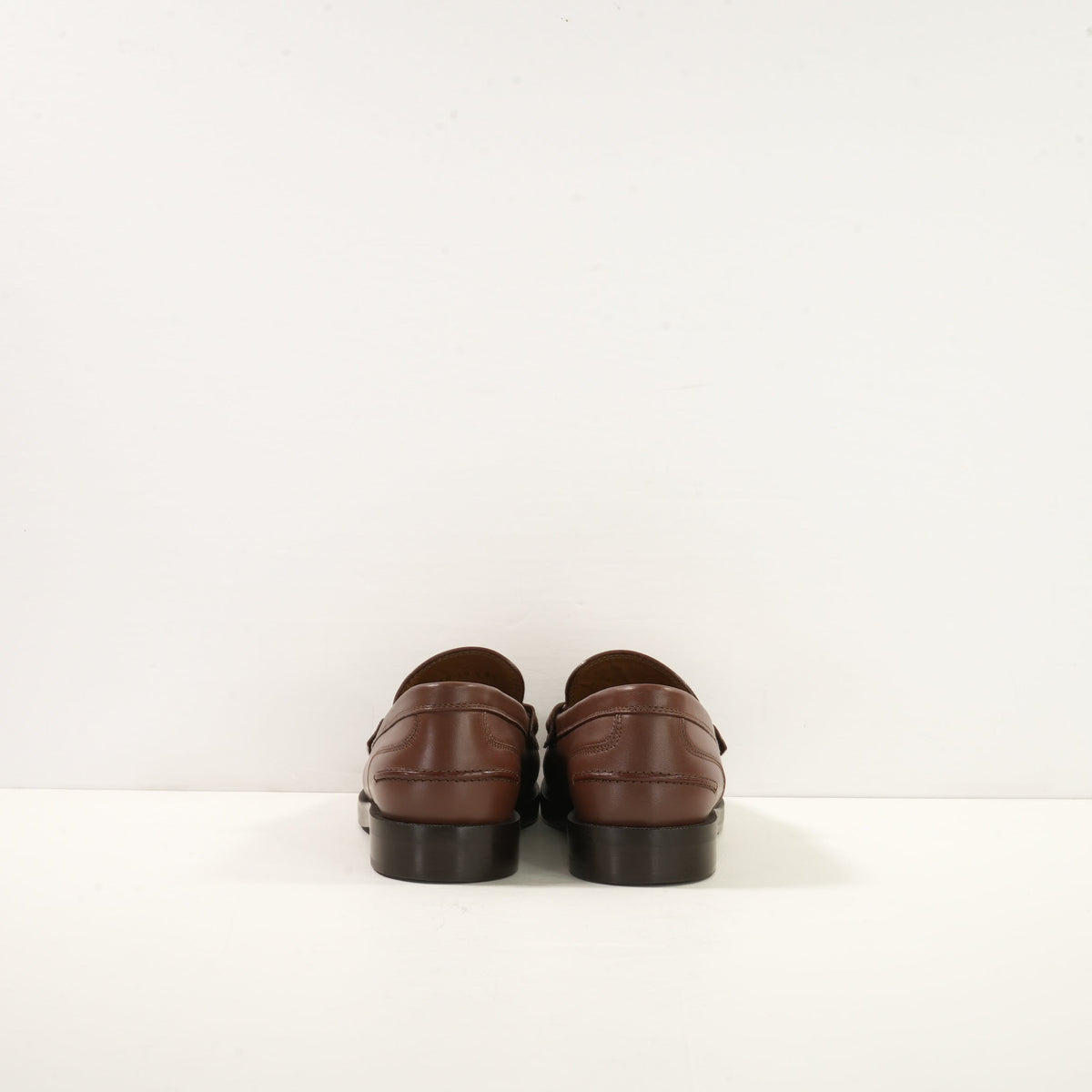 Fendi Baguette Loafers in Brown Leather  (38 1/2)